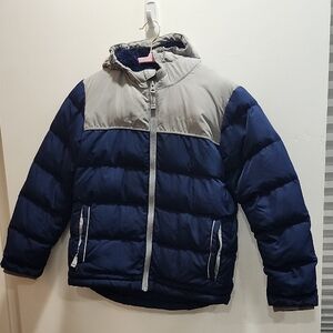 Eddie Bauer Kids Blue and Gray Puffer Jacket Size S- 7/8